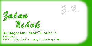 zalan mihok business card